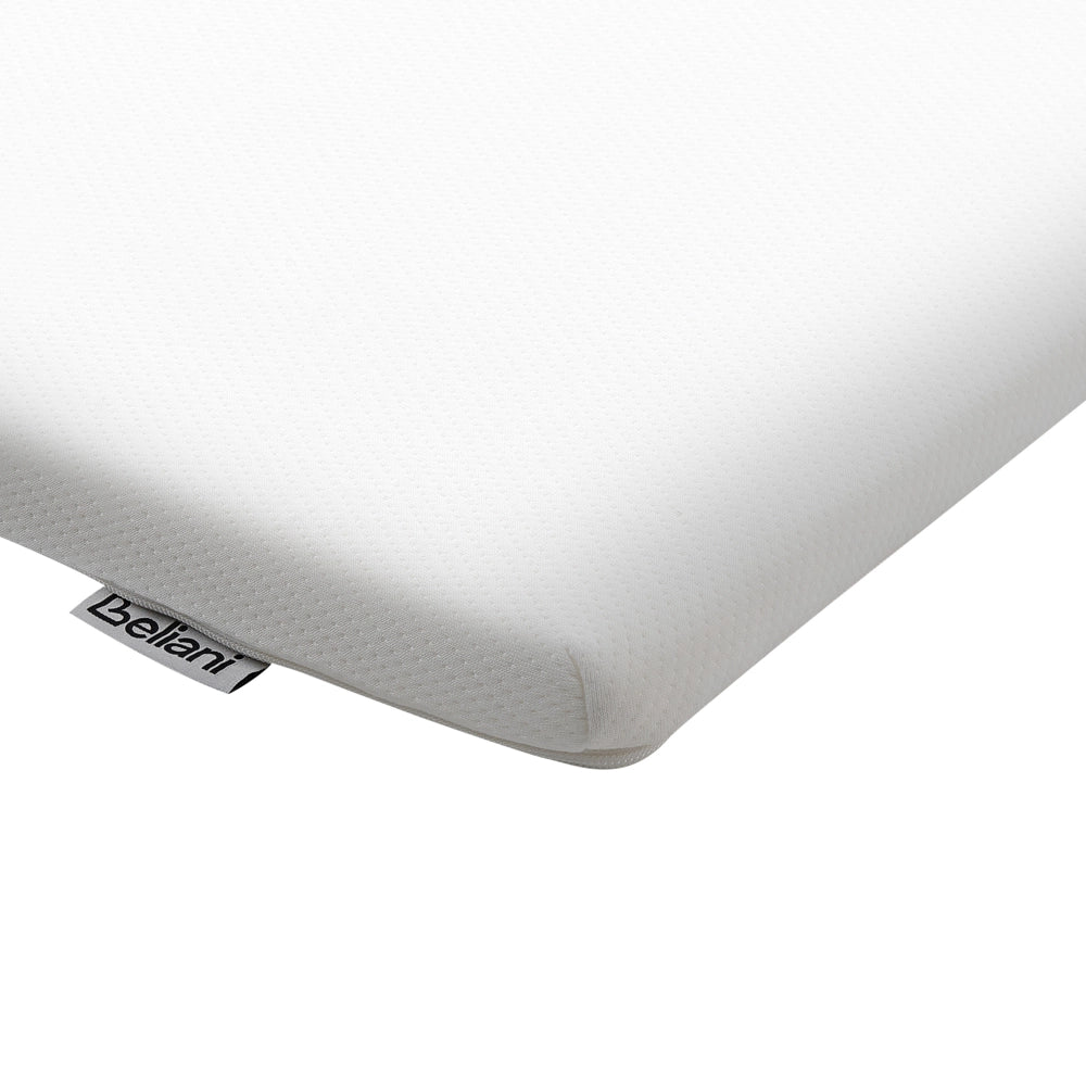 Coprimaterasso in schiuma bianca 90 x 200 cm morbido comfort