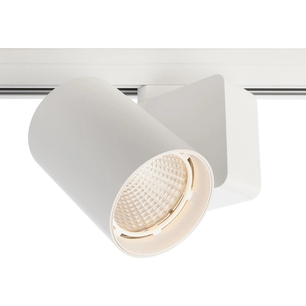 Faretto binario trifase LED 33W dimmerabile alta resa proiettore track luce orientabile illuminazione negozio vetrina RA90 BIANCO 3000K