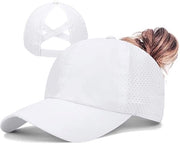 Cappello da Baseball per donne - protezione solare e respirabile - protezione UV - regolabile - bianco
