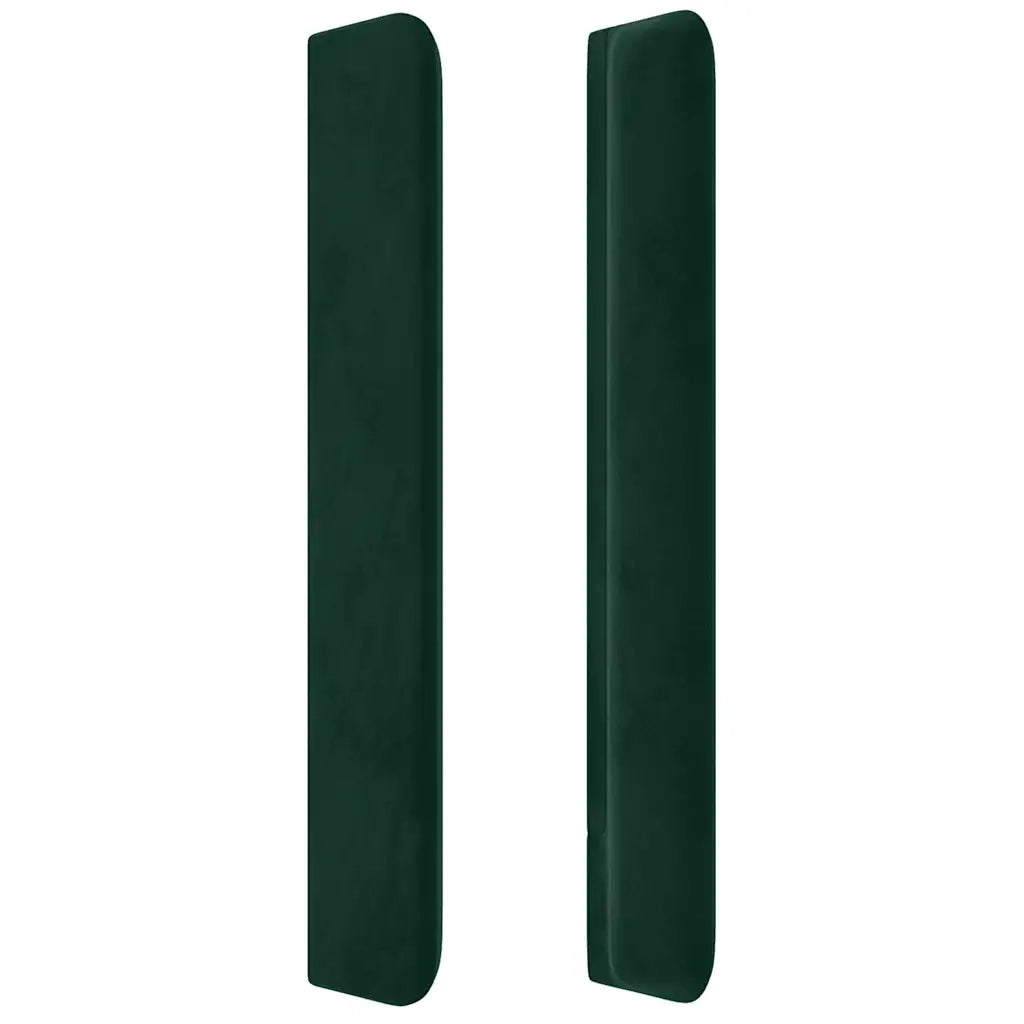 Testiera ad Orecchio Verde Scuro 163x16x118/128 cm in Velluto 3119637