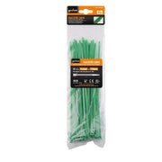 Trade Shop - Set 40 Pz Fascette Cavi Cavo Verde Stringenti In Plastica Nylon 3.6x150mm 92394 -