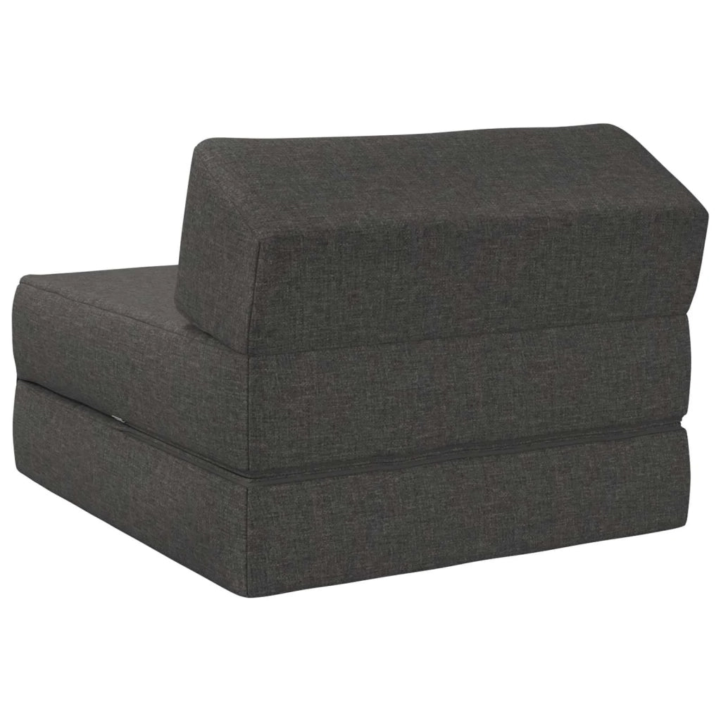Divano Letto Pieghevole Grigio Scuro 60 x 70 x 41 cm Tessuto