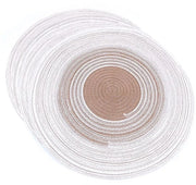 Set di tazze rotonde in cotone - 4 pezzi - diametro 14,2 cm - resistente al calore - antiscivolo - tessuto in cotone - set di 4 pezzi