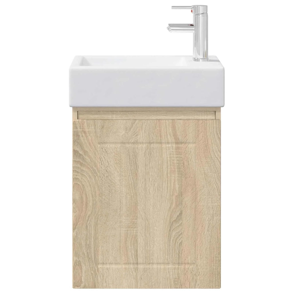 Mobile bagno con rubinetto Rovere Sonoma 45,5 x 25,5 x 84 cm