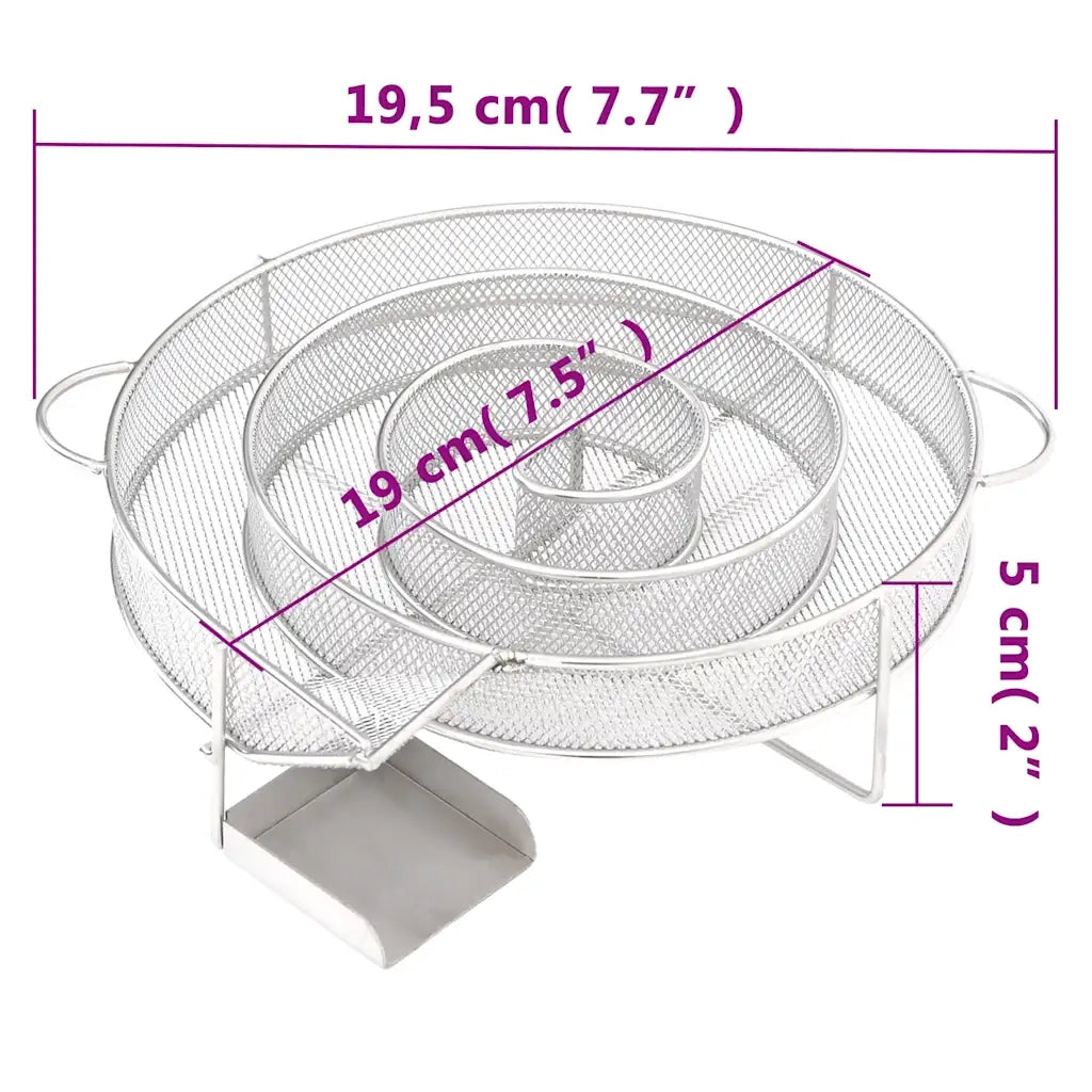 Generatore di Fumo Freddo Rotondo 19,5 cm in Acciaio Inox 30249