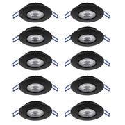 Faretto Incasso Moderno Gedrez Plastiche Nere Trasparente Led 4,9W 5200Lm Ip20
