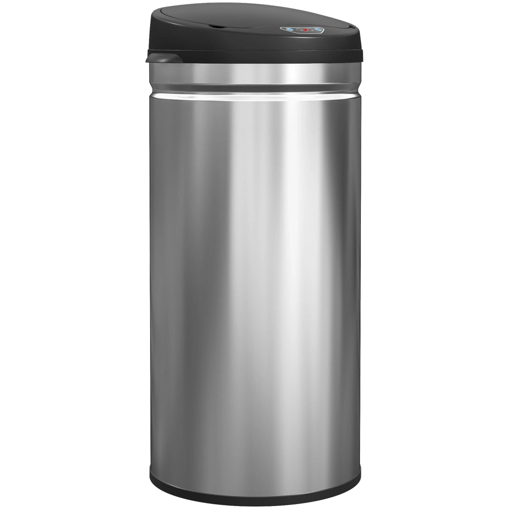 Cestino per Cucina Automatico 42L ¨C Zephmum ¨C Acciaio Inossidabile Argento 30.5x30.5x68cm