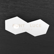 HEXAGON APPLIQUE-PLAFONIERA 1 LUCE + 1 DECORATIVO BIANCO 1142-1L1D-BI