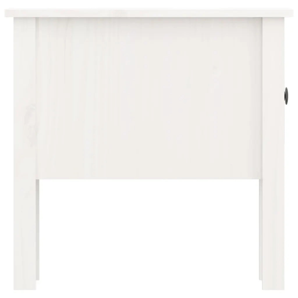 Tavolini 2 pz Bianchi 50x50x49 cm Legno Massello di Pino 813797