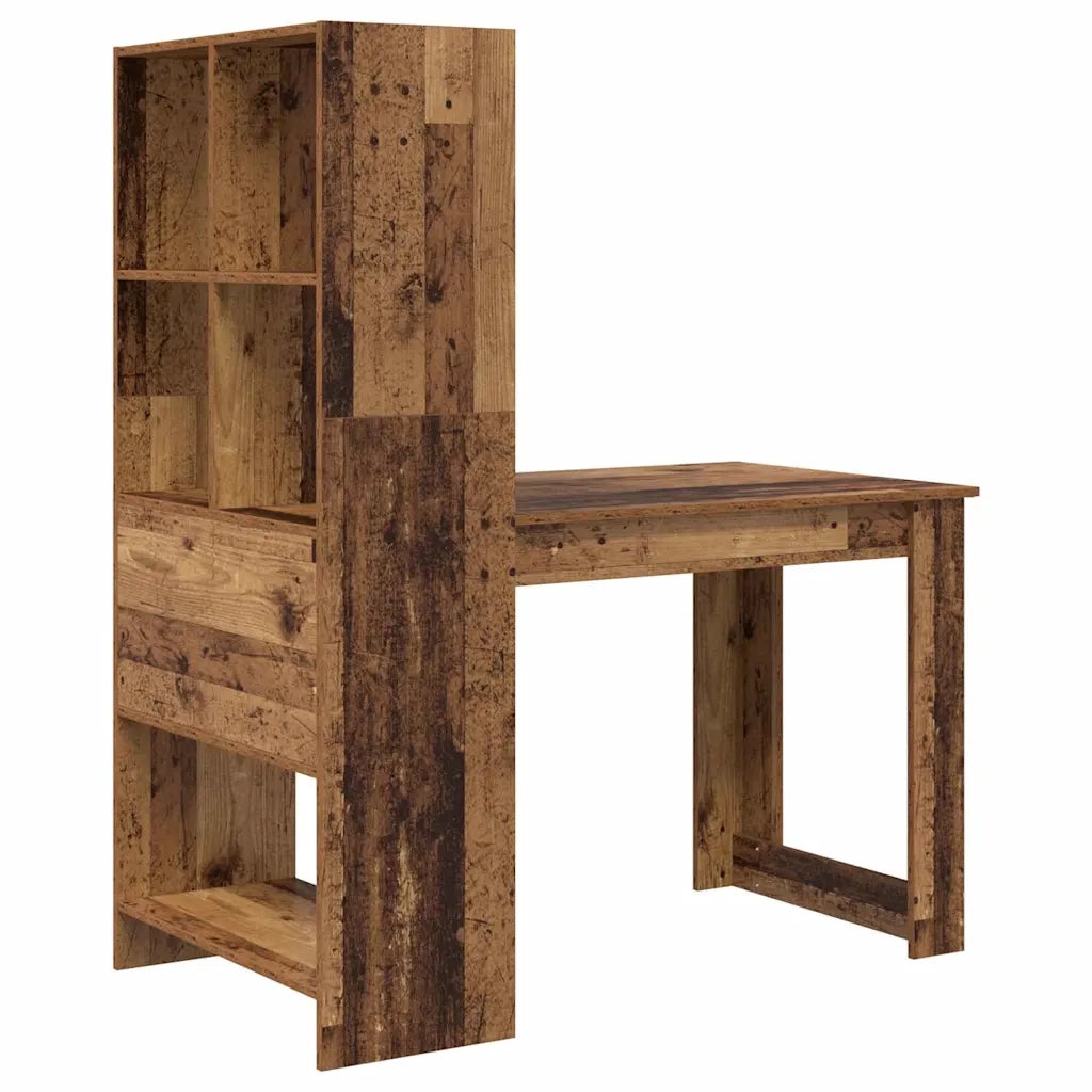 vidaXL Scrivania Legno vecchio 122 x 67 x 145 cm Legno multistrato