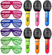 Ballooncini 12 pezzi - Accessori creativi per feste - Strumenti musicali gonfiabili - Accessori per il palco - Parte feste - PVC sicuro - Adatto per bambini - Ballooncini per feste