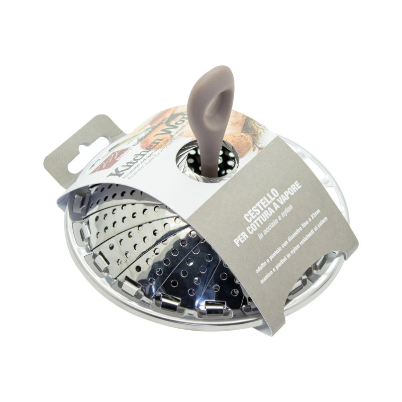 Set di 6 Cestelli Cuocivapore Con Piedini E Pomolo In Nylon Ø 23 Cm