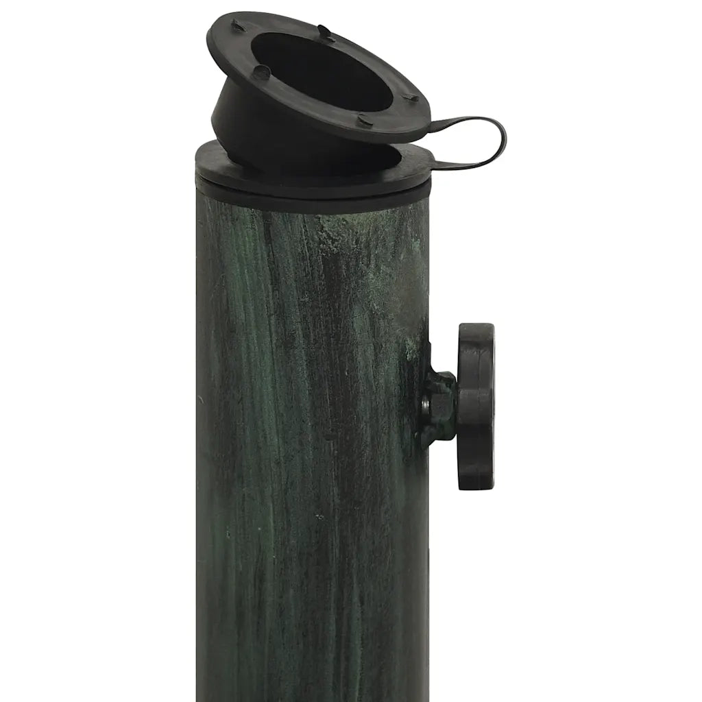 Base per Ombrellone-Supporto per ombrellone Verde 45x45x30 cm in Ghisa