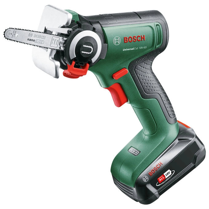 Bosch 06033D5202 UniversalCut 18V-65 Sega a Batteria Tecnologia NanoBlade 6,5 cm 8000 giri-min colore Verde-Nero