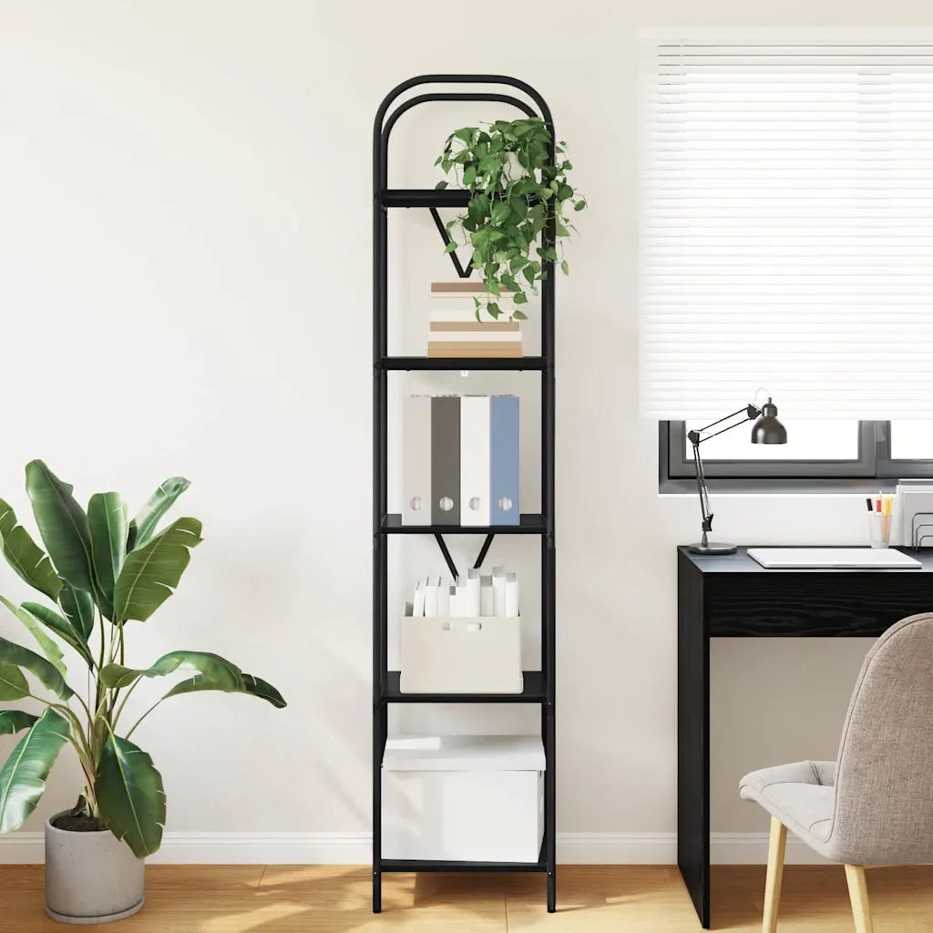 Libreria Rovere Nero 40 x 30 x 183 cm Legno multistrato 879869