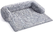 Letto per cani in piuma, coperta per cani, protezione per cani, cuscino per cani, dimensioni XL, per cani di taglia media e grande, 110 x 95 x 18 cm, grigio ombré