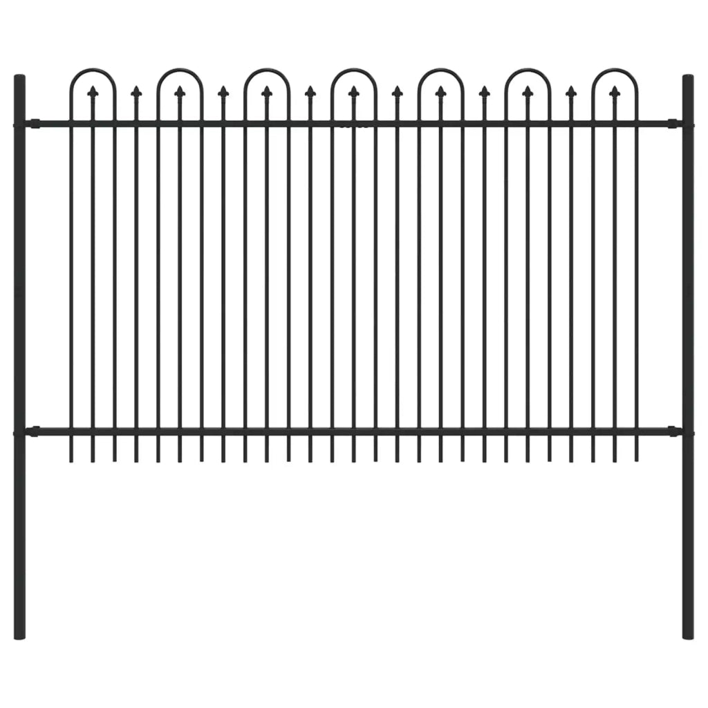 Recinzione ad arco a picchetto DRONTEN Nero 42030093