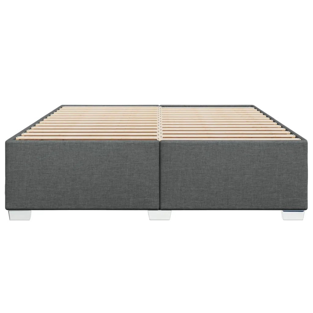 Giroletto senza Materasso Grigio Scuro 200x200 cm Tessuto 3284500