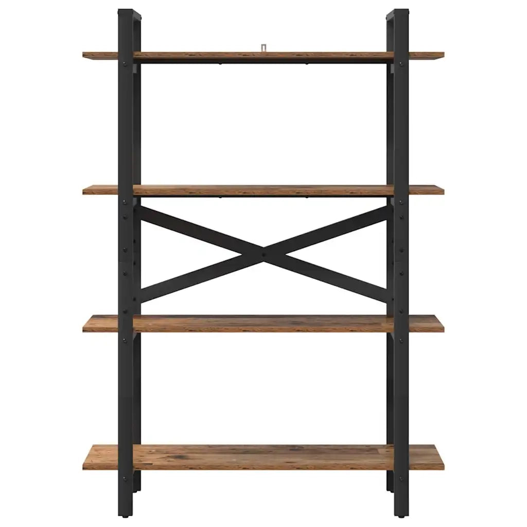 Libreria-Scaffale per Libri-Mobile di Stoccaggio Legno vecchio 100 x 33,5 x 140 cm Legno multistrato