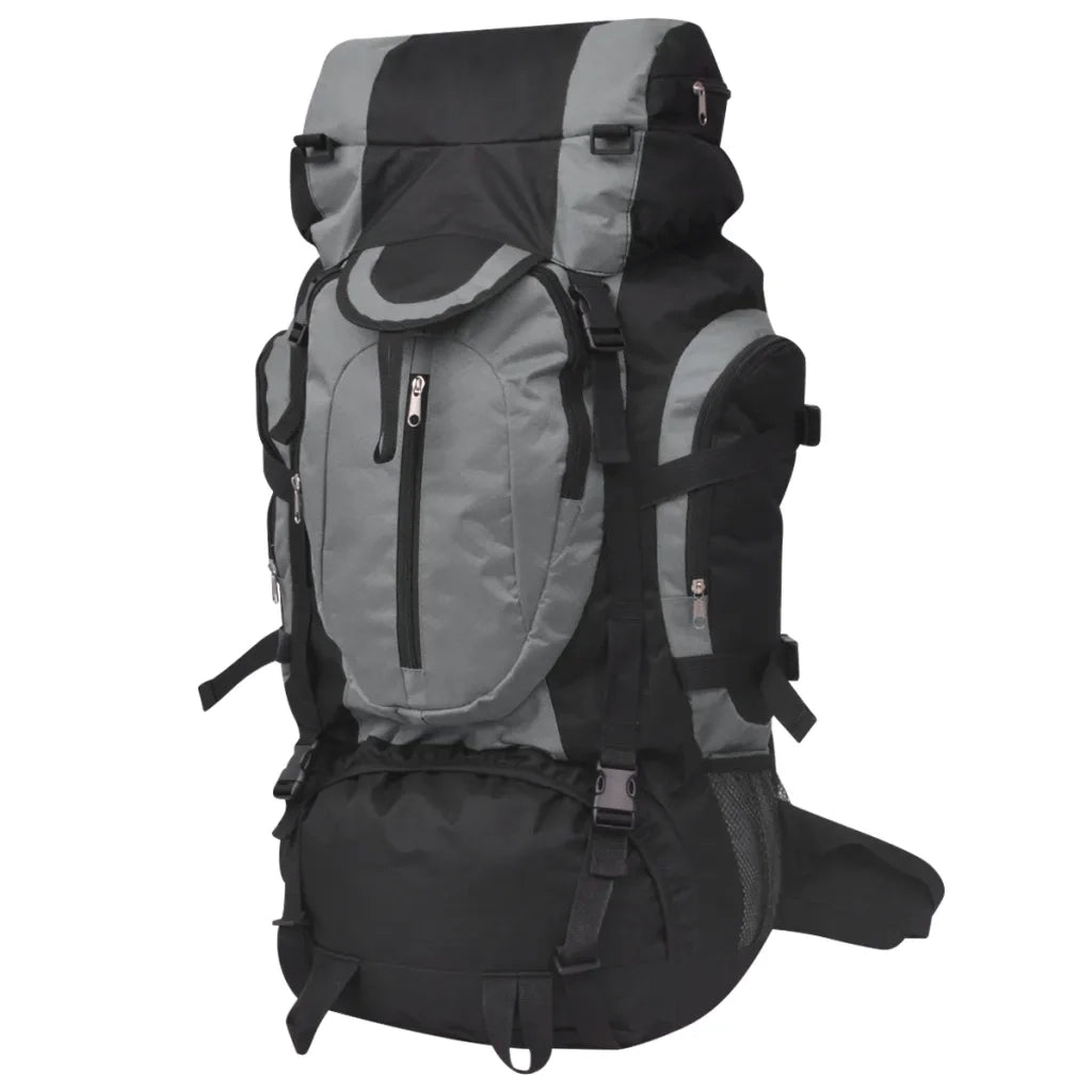 Zaino da Escursioni XXL 75 L Nero e Grigio