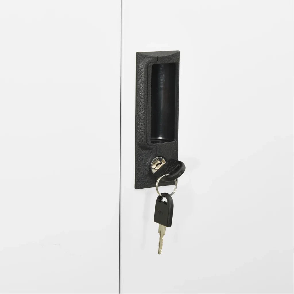 Armadio per Ufficio Bianco 90x40x180 cm in Acciaio 336413