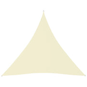 Vela ombreggiante triangolare in tessuto Oxford 4,5 x 4,5 x 4,5 m crema 02_0009855