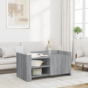 Tavolino Salotto-Tavolino da soggiorno-Tavolo Grigio Sonoma 100x50x50 cm Legno Multistrato 250125