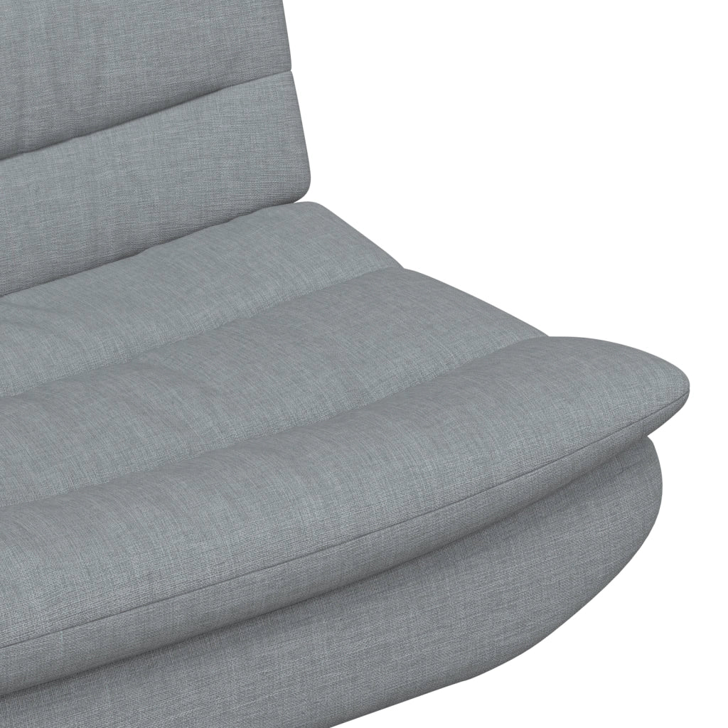 Poltrona Girevole Grigio chiaro Tessuto Standard Ergonomica
