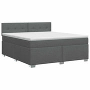 Letto box spring con materasso Grigio Scuro 160 x 200 cm 3450517