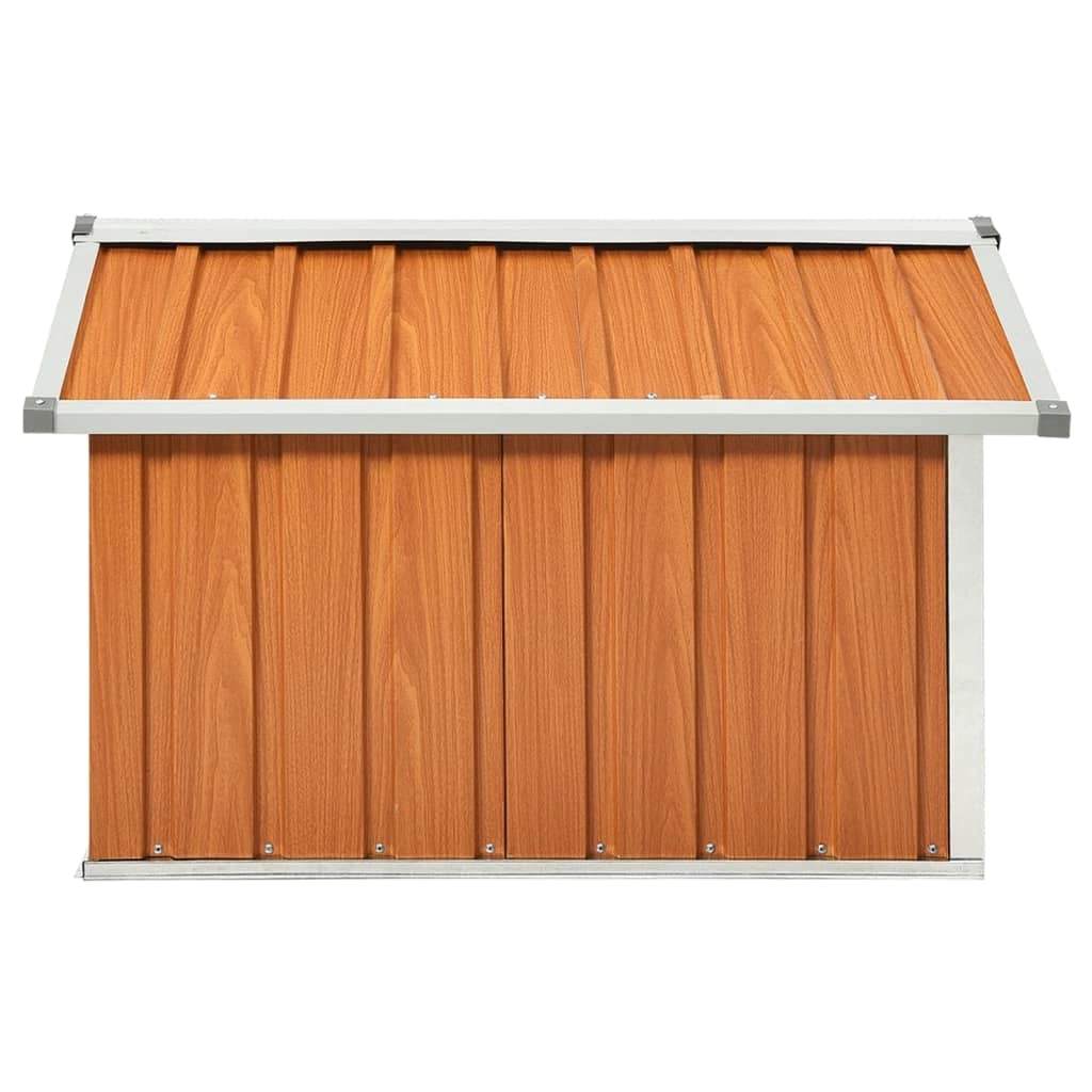 Rifugio per robot da giardino 92 x 97 x 63 cm acciaio zincato marrone 02_0022393