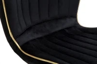 Sedia Paris Space Nera /Gold Set 2 Pz cm 46X58X77