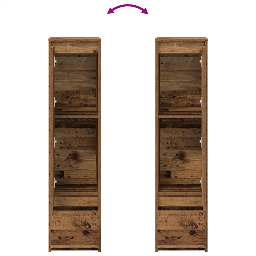 Credenza Legno Antico 29,5x34x119,5 cm in Truciolato 861659