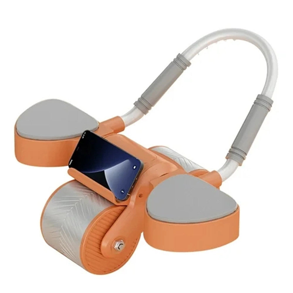Trade Shop - Ruota Per Addominale Con Rullo Per Esercizi Con Supporto Gomiti Timer Portacellulare -
