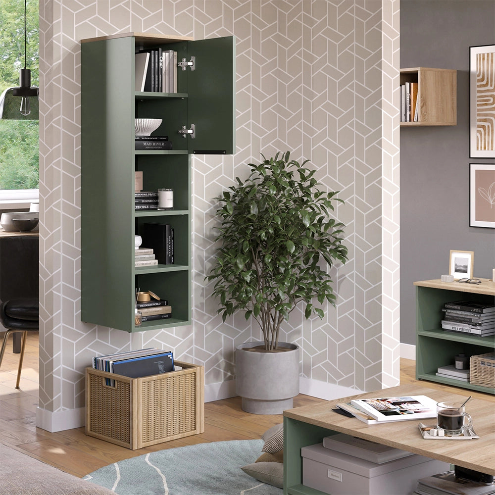 Vicco Armadio universale Verde 30.2 x 120 cm con una porta