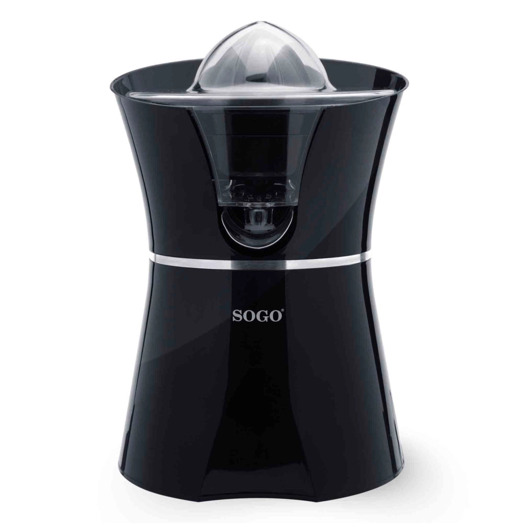 SOGO Spremiagrumi Elettrico 600W Acciaio Inox, 2 Coni, Antigoccia, Facile da Pulire, Avvio Automatico, Silenzioso, Piedini Antiscivolo, 0.55L