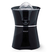 SOGO Spremiagrumi Elettrico 600W Acciaio Inox, 2 Coni, Antigoccia, Facile da Pulire, Avvio Automatico, Silenzioso, Piedini Antiscivolo, 0.55L