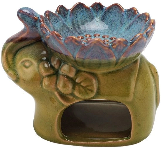 Brander per Aromaterapia Essenziale - Keramico - Portatile - Multifunzionale - Design Stilistico - Bruciatore di Olii Essenziali