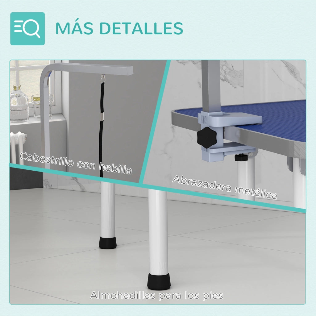 Tavolo da Toelettatura Canina Pieghevole ¨C Minimal ¨C 81x48,5x80 cm, Antiscivolo