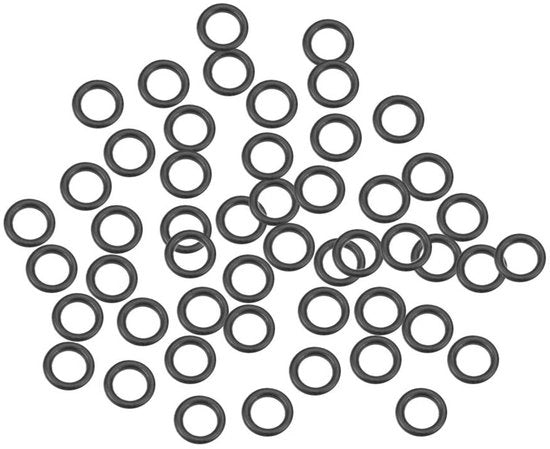 Set di gomme a nitrile - 50 pezzi - Afdichtingsset - Anelli di chiusura - Supporti di distanza - 5,5 mm di diametro esterno - Flessibili e resistenti - Gomme a doppio strato