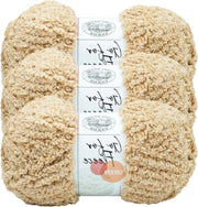 Yarn Sherpa Fleece Jumbo per Maglia, Crochet e Artigianato 3 Pezzi - Miele