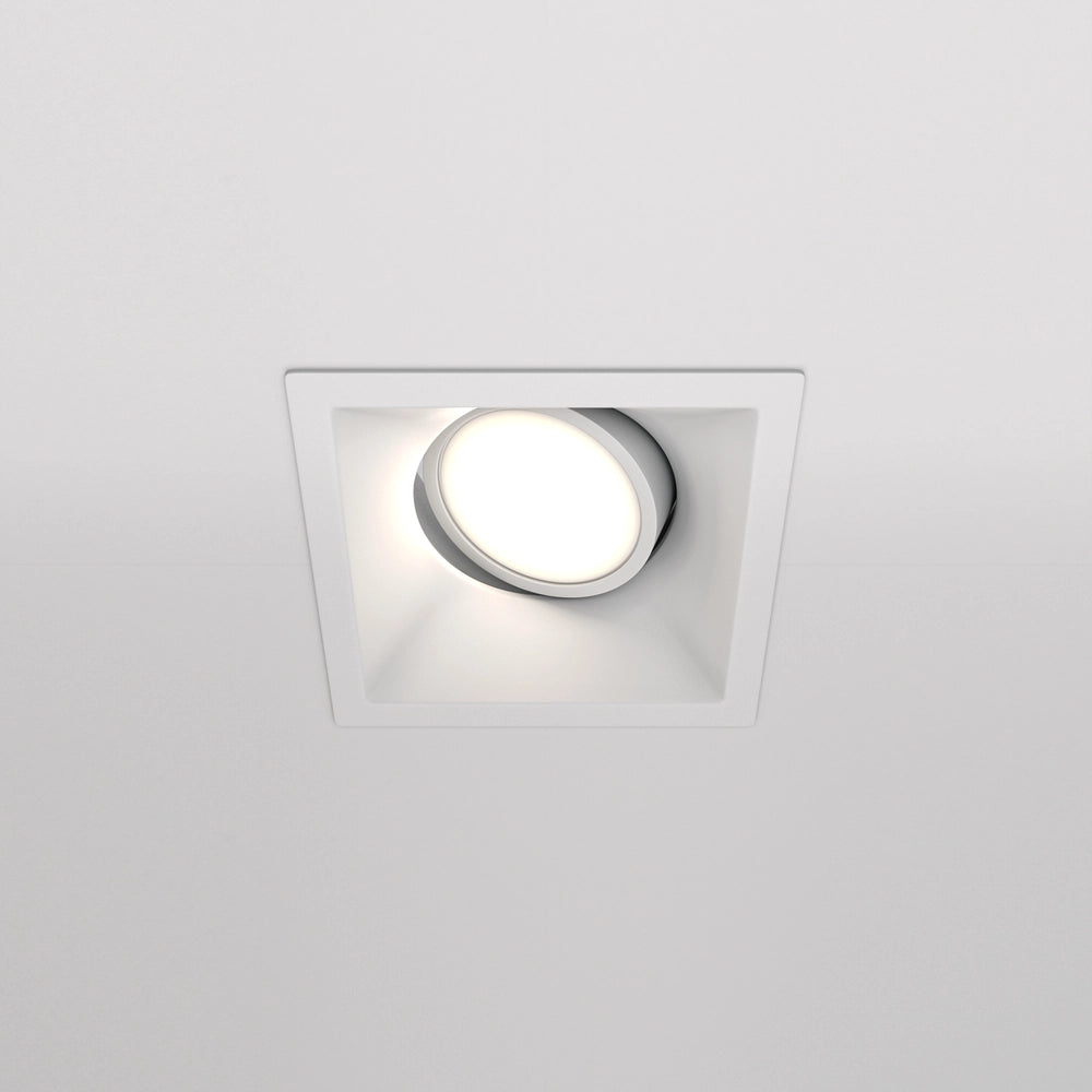Maytoni faretto incasso DOT quadrato bianco GU10 DL029-2-01W