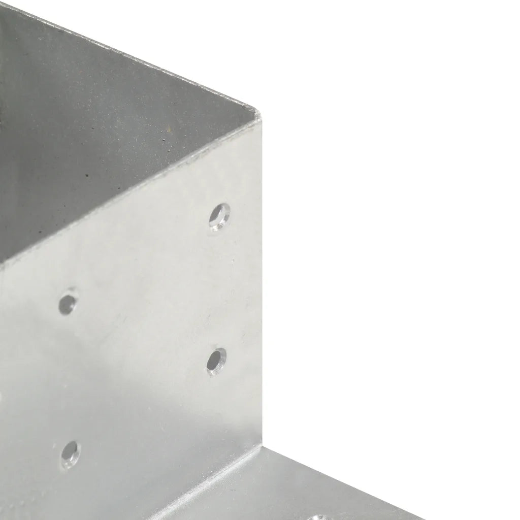 Connettore per Pali a Forma di L in Metallo Zincato 81x81 mm 145461