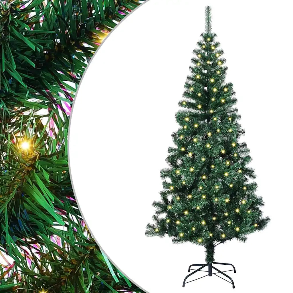 Albero di Natale | Decorazioni natalizie artificiale con luci integrate Verde 150 cm
