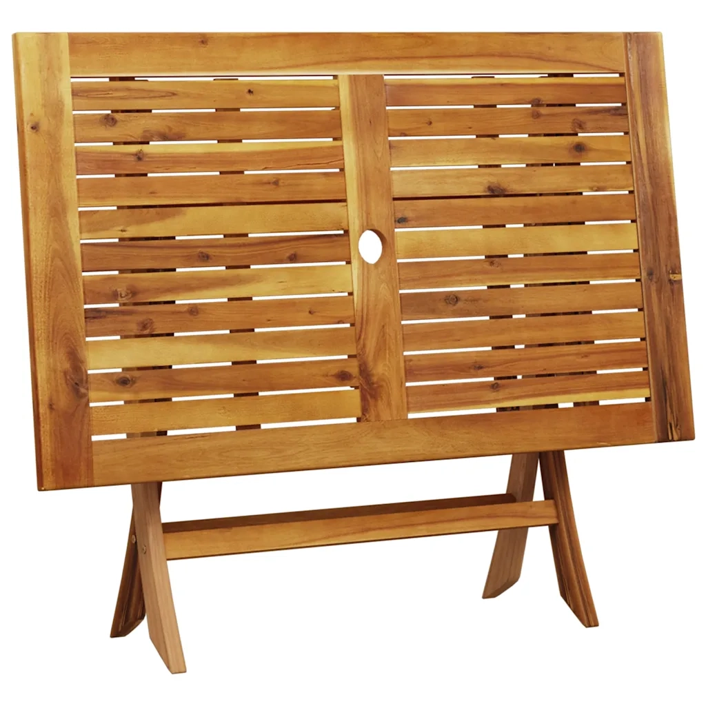Set da Pranzo per Giardino 5pz Nero Polyrattan e Legno Massello