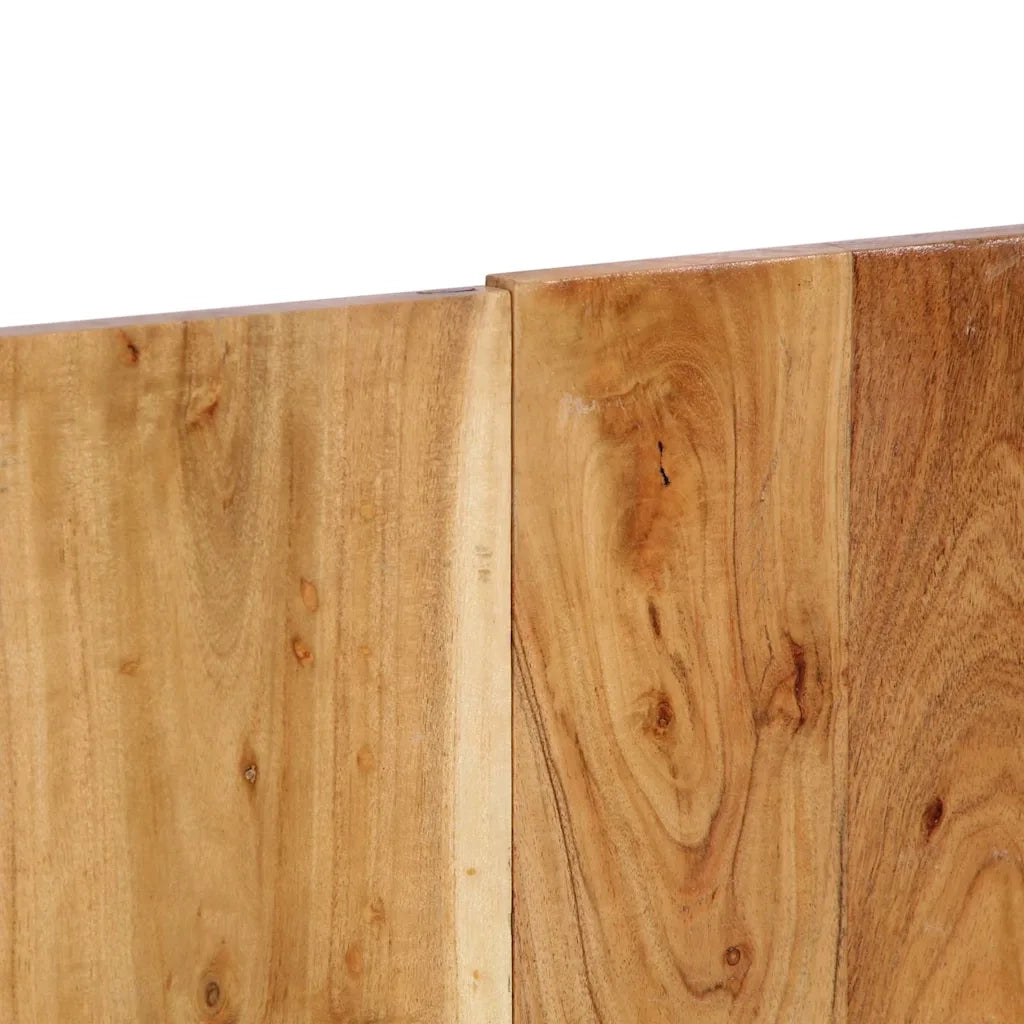 Testiera 140 cm in Legno Massello di Acacia