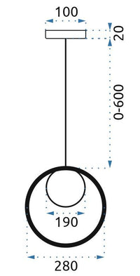 Lampada Da Soffitto Pensile Di Vetro Palla Oro Bianco Oro APP430-1CP