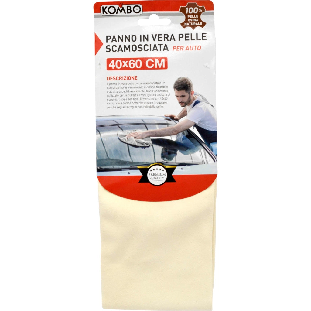 PANNO IN VERA PELLE SCAMOSCIATA