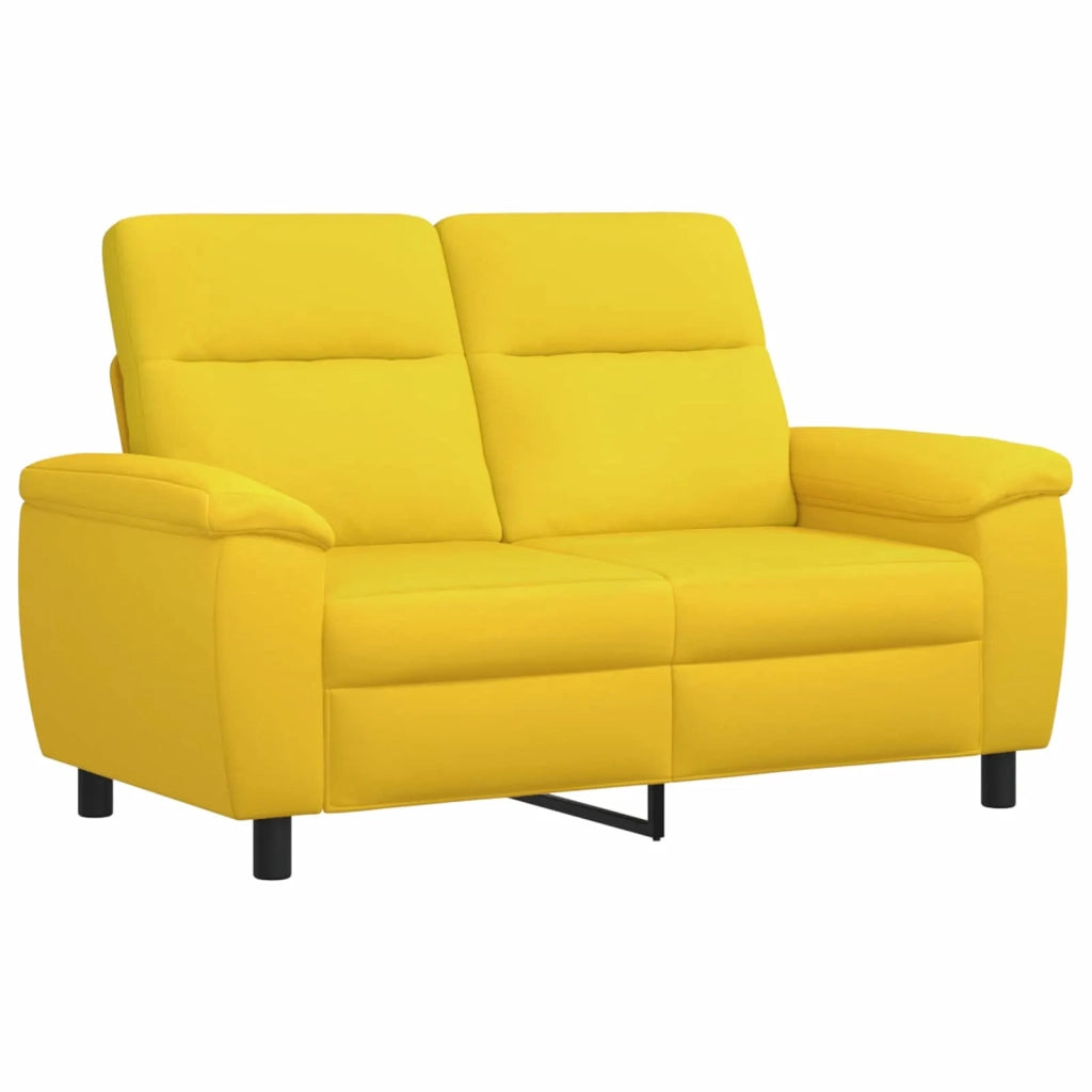 Set di divani 3 pcs Giallo Chiaro Tessuto 3430653