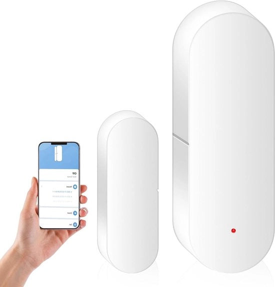Alarme intelligent con sensore di apertura finestra e sensore di contatto per la sicurezza di casa compatibile con Alexa e Google Assistant (1 pezzo)