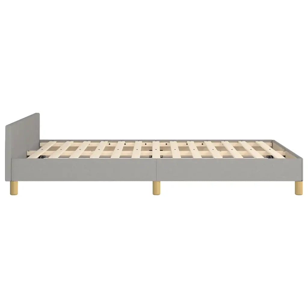 Giroletto senza Materasso-Struttura Letto Grigio Chiaro 120x200 cm Tessuto 840229